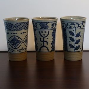 Japanese Beer Tumbler Pair